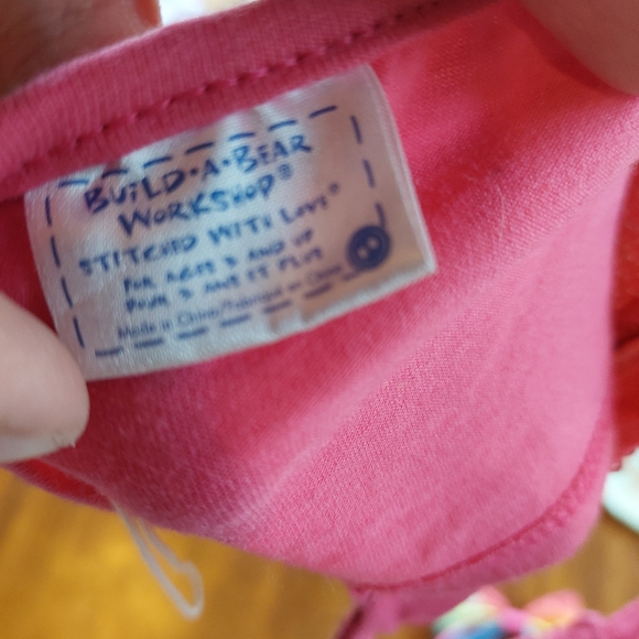 Build-A-Bear Sequined Tank Halter Top Rainbow Headband Bow BAB BABW - Picture 6 of 6